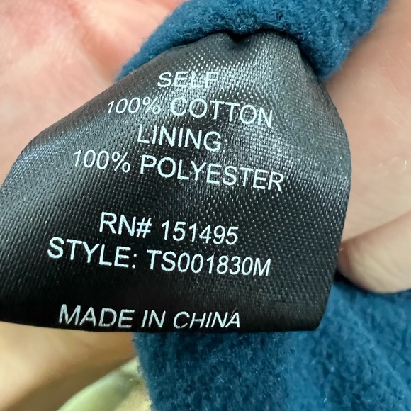 Fleece Lined Khaki button-up Jacket - Picture 2 of 2